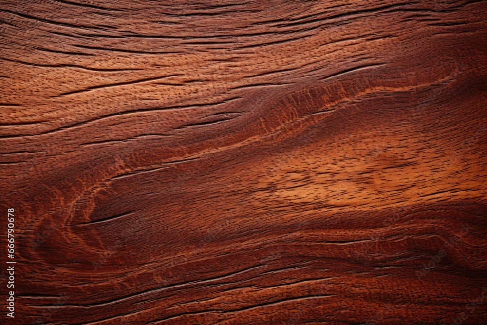 A backdrop featuring the texture of mahogany wood, freshly cut and displaying a rugged quality A backdrop featuring the texture of mahogany wood, freshly cut and displaying a rugged quality
