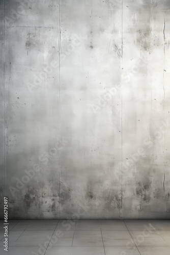 The backdrop highlights the distinct and subtle texture of the light gray concrete wall