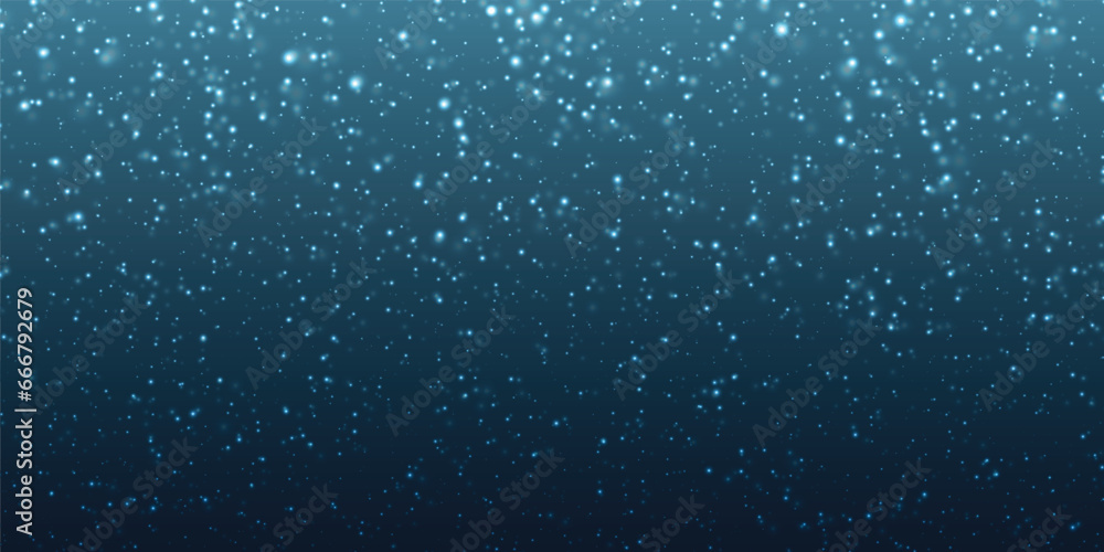 Winter blue sky with falling snow, Christmas blue background with snow. Winter blue sky with falling snow, Christmas blue background with snow.