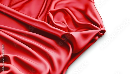 Abstract smooth elegant fabric. Silk texture of soft background. Flowing waves textile.