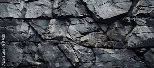 Aged Granite Rock's Rough and Jagged Texture Background