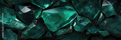 Emerald Gemstone Texture Backdrop