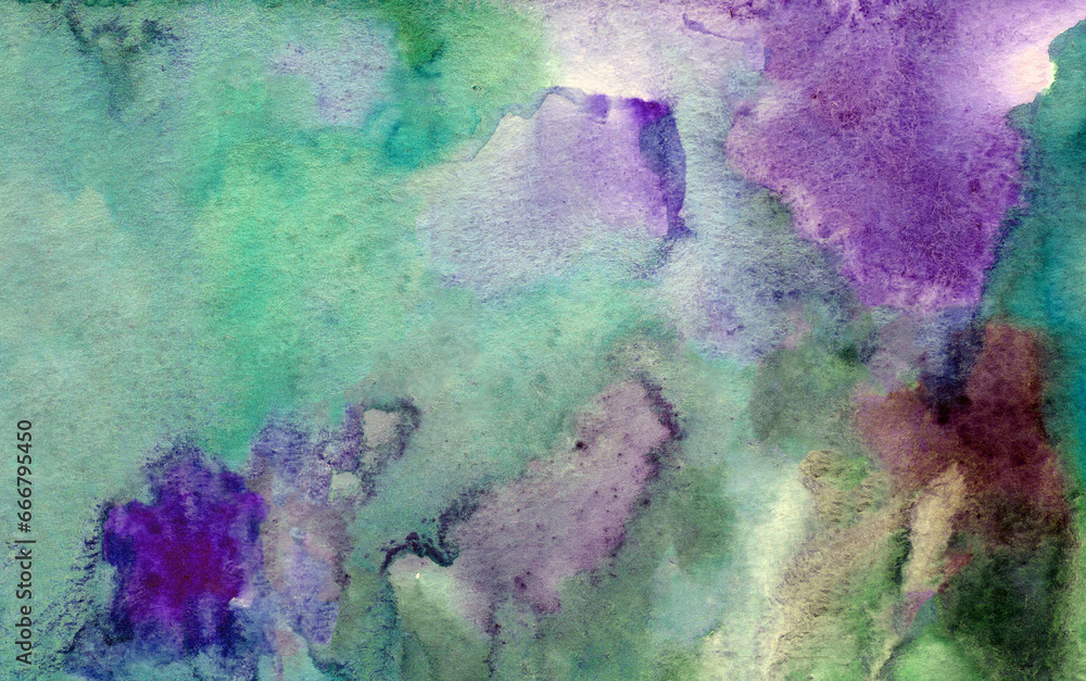 green- purple watercolor background texture