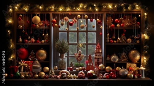 Design a festive top-down display with substantial room for text.