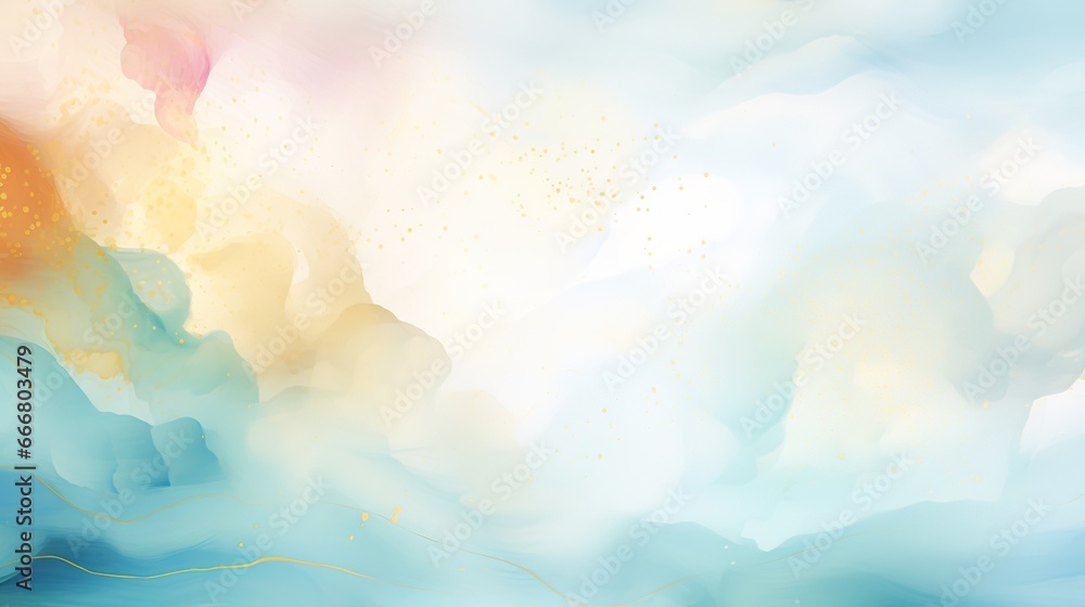 Abstract watercolor background with pastel colors