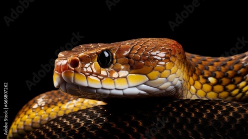 The Texas rat snake is a non-venomous colubrid found in the state of Texas in the United States. © Zahid