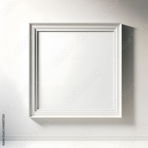 picture frame on wall  AI Generated