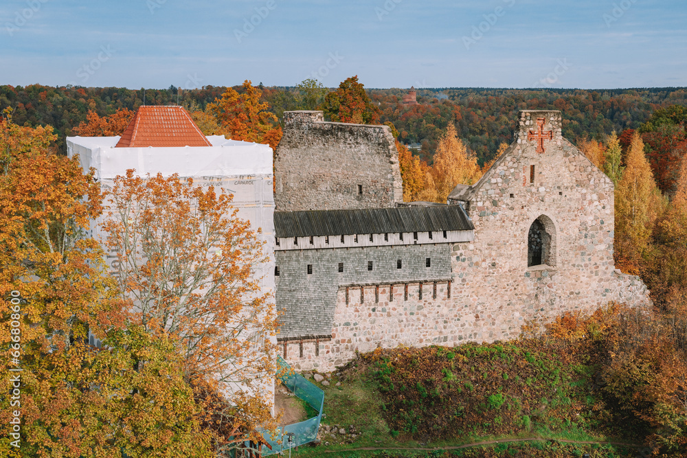 castle in the autumn