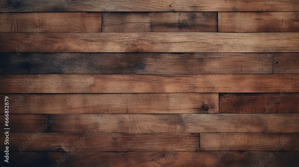 Detailed texture of wooden planks up close
