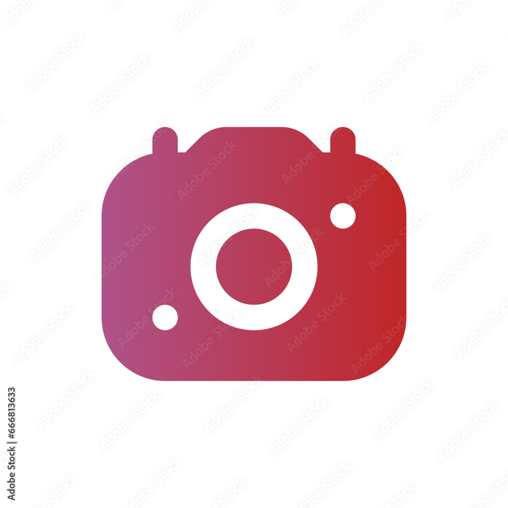 camera flat gradient icon camera flat gradient icon