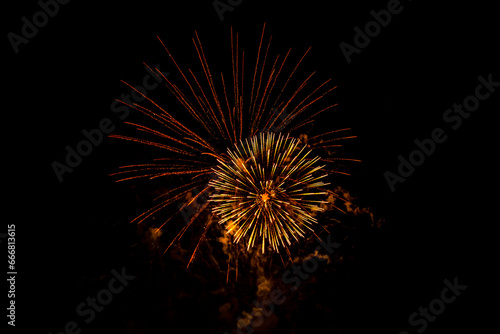 Wallpaper Mural Beautiful colorful fireworks at night. Selective focus.  Torontodigital.ca