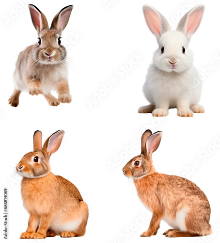 Set of rabbits