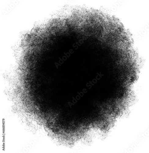 Black Circle Glitter Fog Cosmos