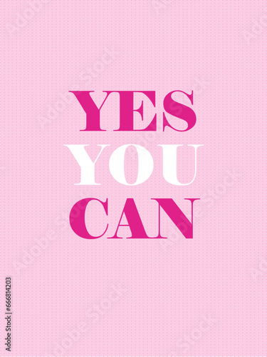 Affirmation pink barbie background vector. Wallpaper design with text. Illustration for prints, wall art, cover, wrapping, poster	