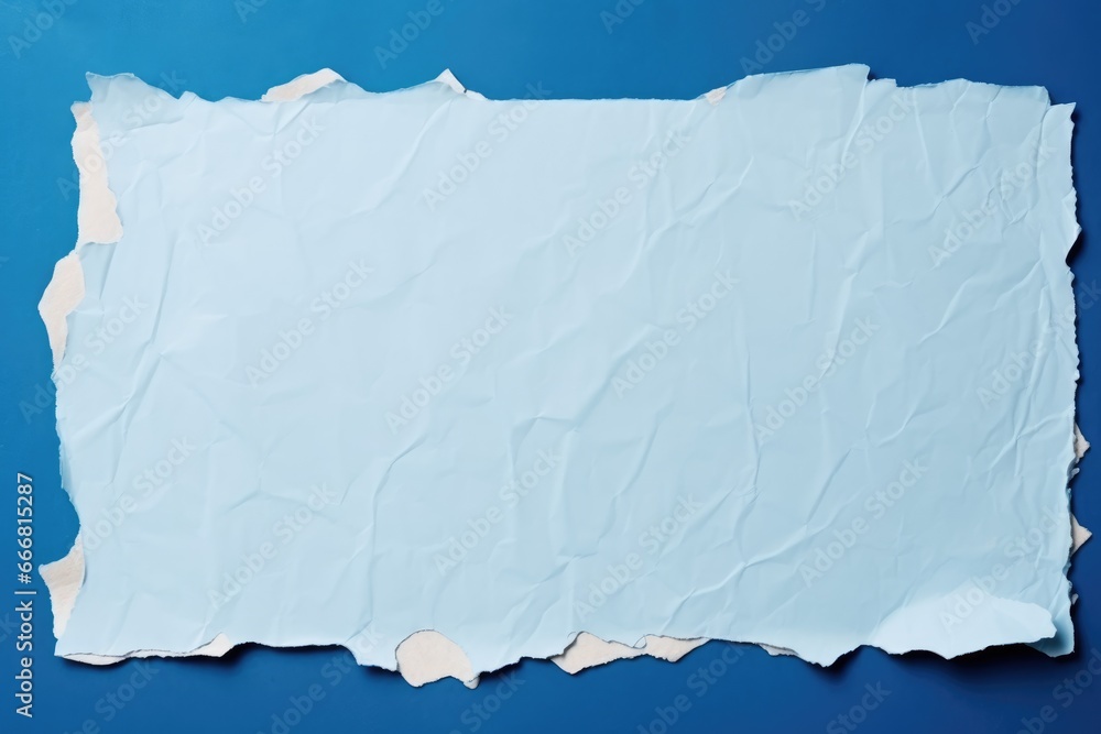 Blue torn paper copy space Blue torn paper copy space