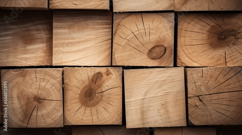 Cross-sections of various types of wood photo