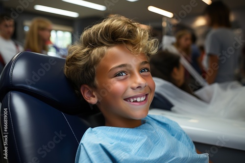 Kid on a dental appointment...