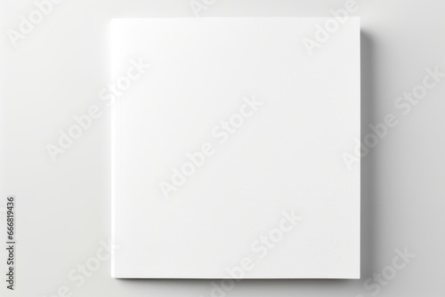 Blank catalog, magazine, book template with soft shadow, mockup