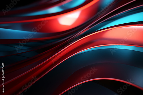 abstract technical background with lights red and blue