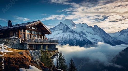 Chalet in the mountains, wi...
