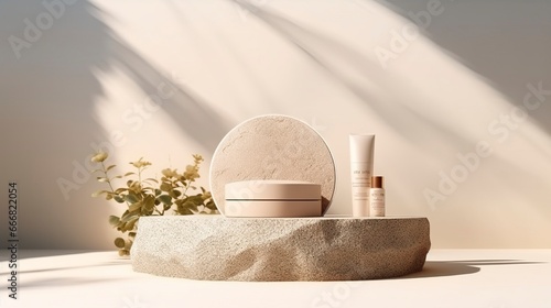 Natural podium made of wild...
