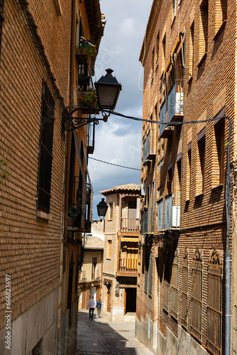 Картината върху платно Appearance of the streets of old Toledo, which preserved the traditional medieva