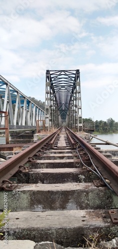 Inactive Railway Bridge in Indonesia 