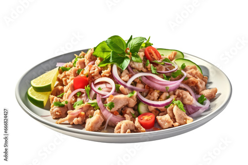 Larb on a plate