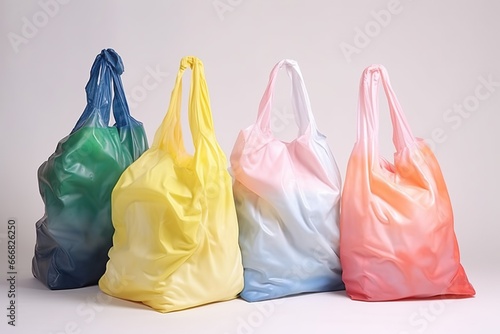 Bags from various colors of pbt polypropylene plastic