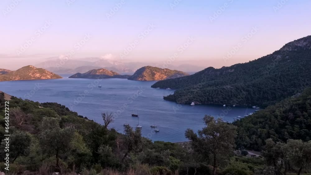 Natural Timelapse In The Charming Bay Of Oludeniz, Turkish Coast Natural Timelapse In The Charming Bay Of Oludeniz, Turkish Coast