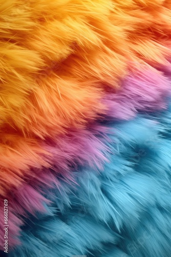 Colorful furry plushie texture