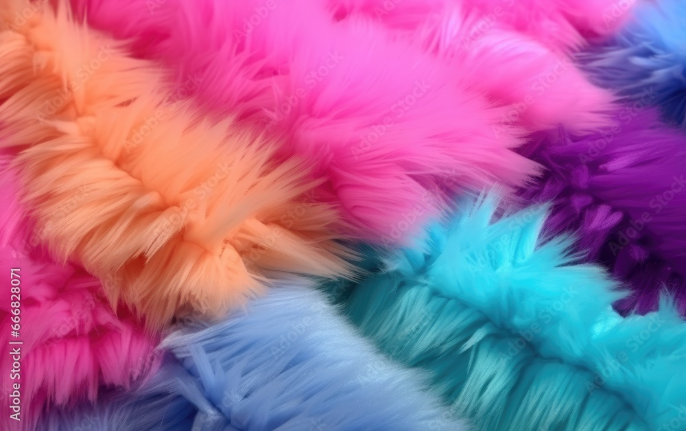 Colorful furry plushie texture Colorful furry plushie texture