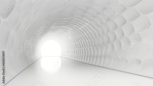 Abstract white architecture background  white geometric wallpaper