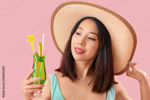 Beautiful Asian woman in sw...