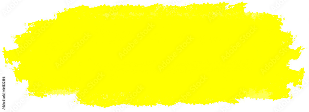 Yellow Brushstroke Retangle Element Texture