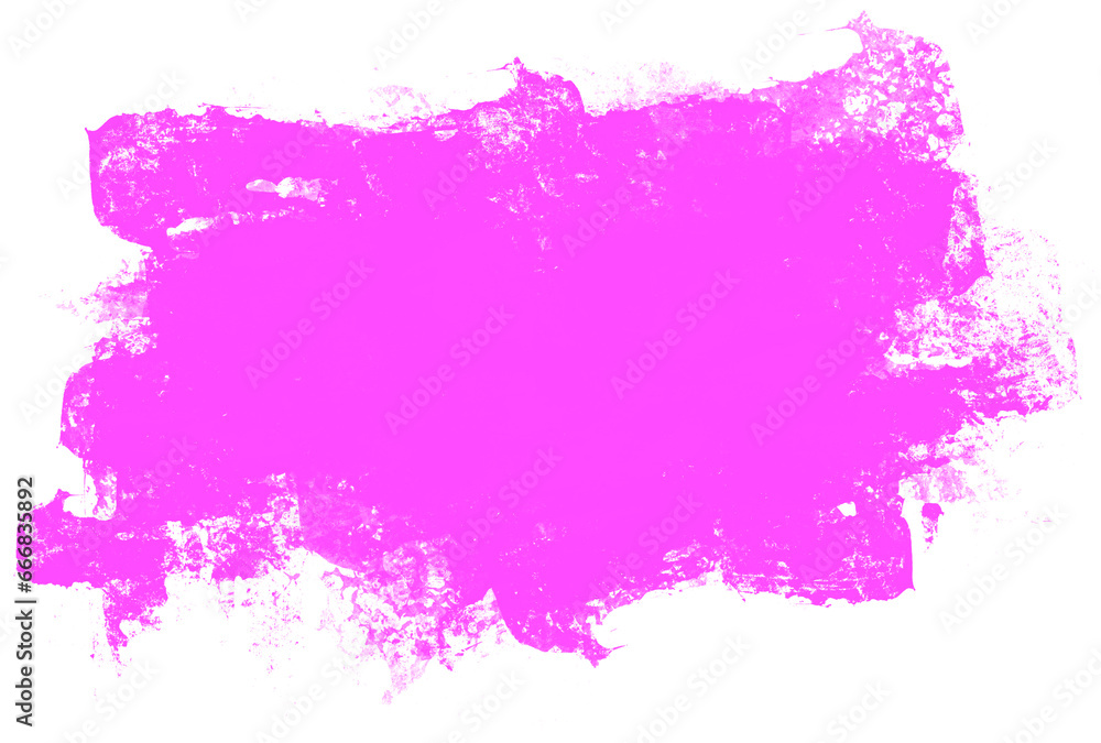 Shock Pink Brushstroke Retangle Element Texture