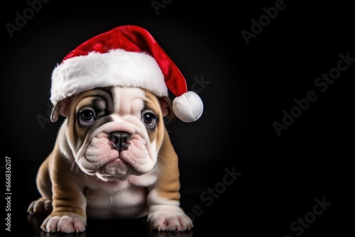 Merry Christmas Bulldog © d-AI-n