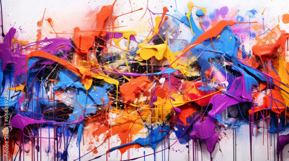 Obraz premium An abstract artwork bursting with vibrant colors