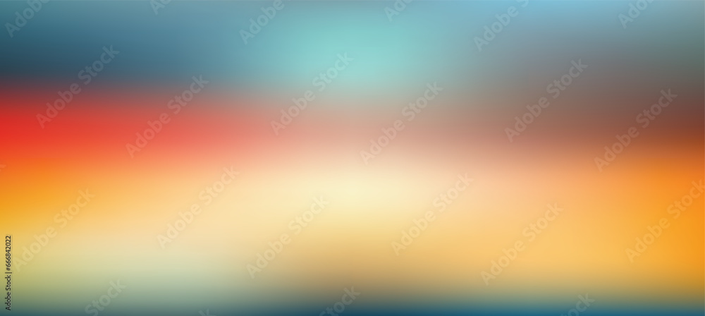Colorful Sunset Gradient Vector Background,Simple form and blend of color spaces as contemporary background graphic backdrop - obrazy, fototapety, plakaty 