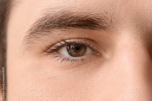 Young man with hazel eyes, ...