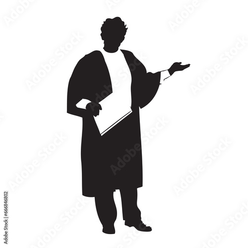 Lawyer silhouette