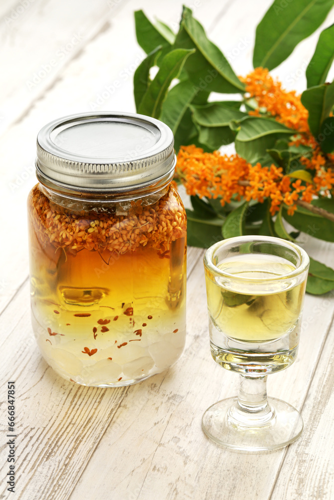 How to make Osmanthus wine (Chinese liqueur ). How to make Osmanthus wine (Chinese liqueur ).