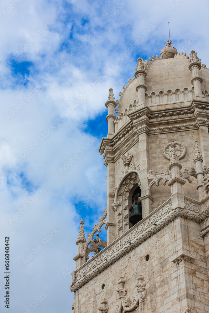 Detail of the towers of the Jerónimos Monastery