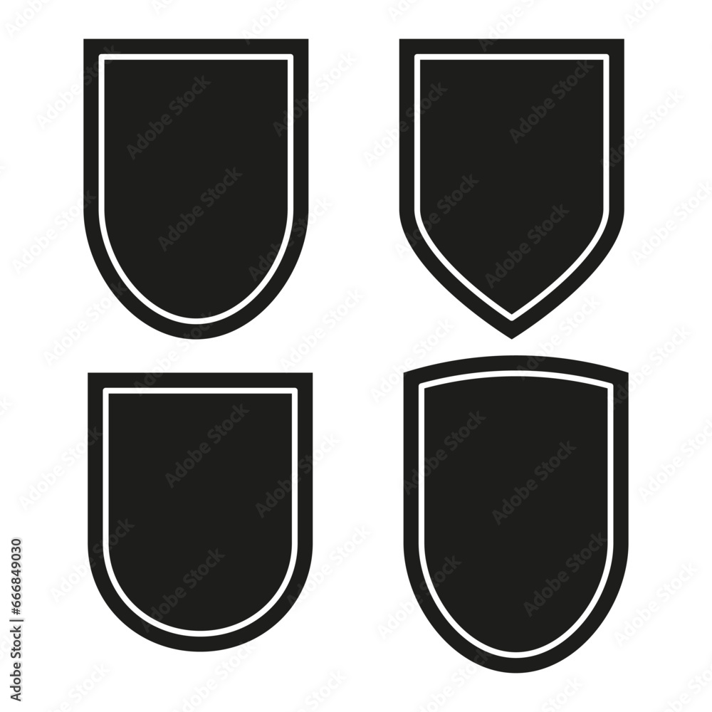 Shield symbol for web design. Vector illustration. EPS 10. Shield symbol for web design. Vector illustration. EPS 10.