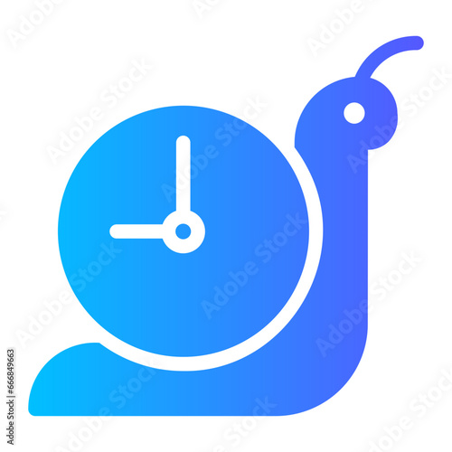 slowly gradient icon