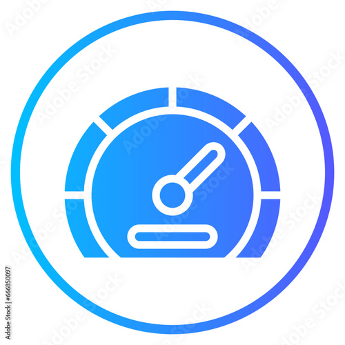 speedometer gradient icon