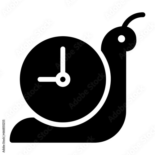 slowly glyph icon