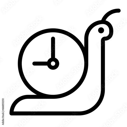 slowly line icon