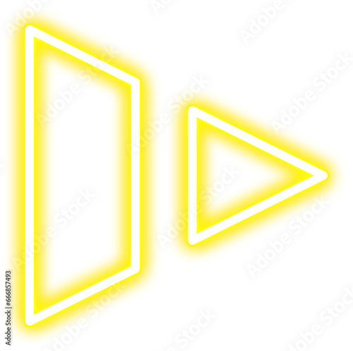 Free Download Yellow Neon Arrow - GFXLoad