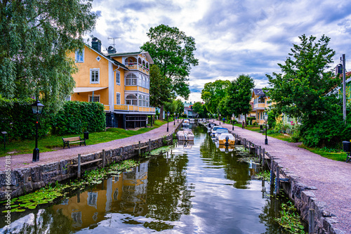 Trosa is an idyll of old fine wooden houses and a beautiful canal
